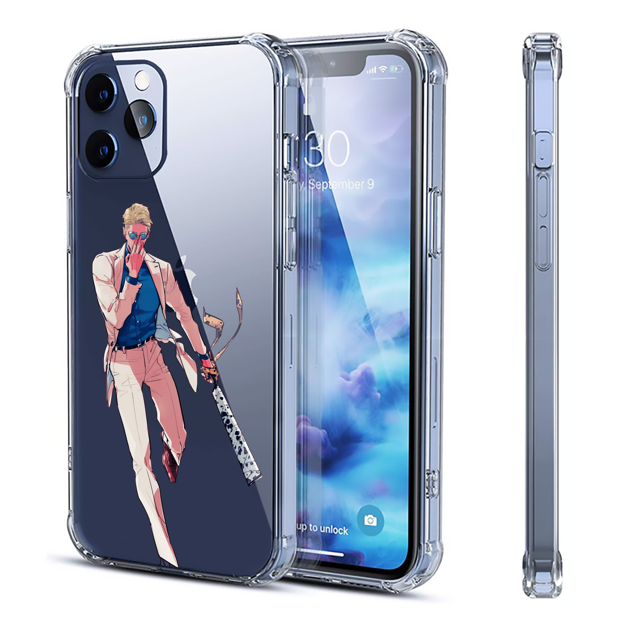 （画像用） 呪術廻戦 Jujutsu Kaisen 【iPhone 12シリーズ対応】透明スマホケース（クリアソフトケース）